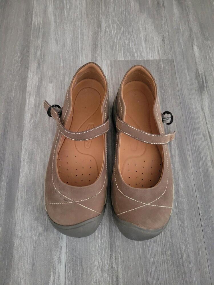 Keen Women's Presidio Mary Jane Shoe 9.5 Brown Leather Outdoor Athletic Comfy